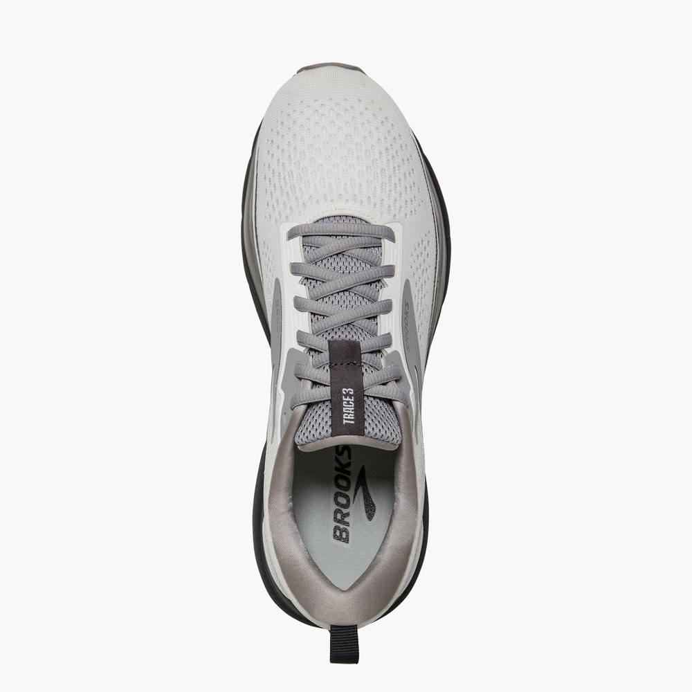 Chaussures Running Route Brooks Trace 3 Blanche Homme | PST-0093837